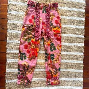 Farm Rio Floral Pink Cargo pants
